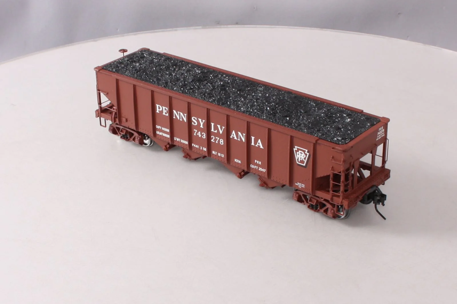 Atlas 7777-4 O Scale PRR [Shadow Keystone] H21a Hopper Car #743278 (2-Rail) MT/Box - Image 7