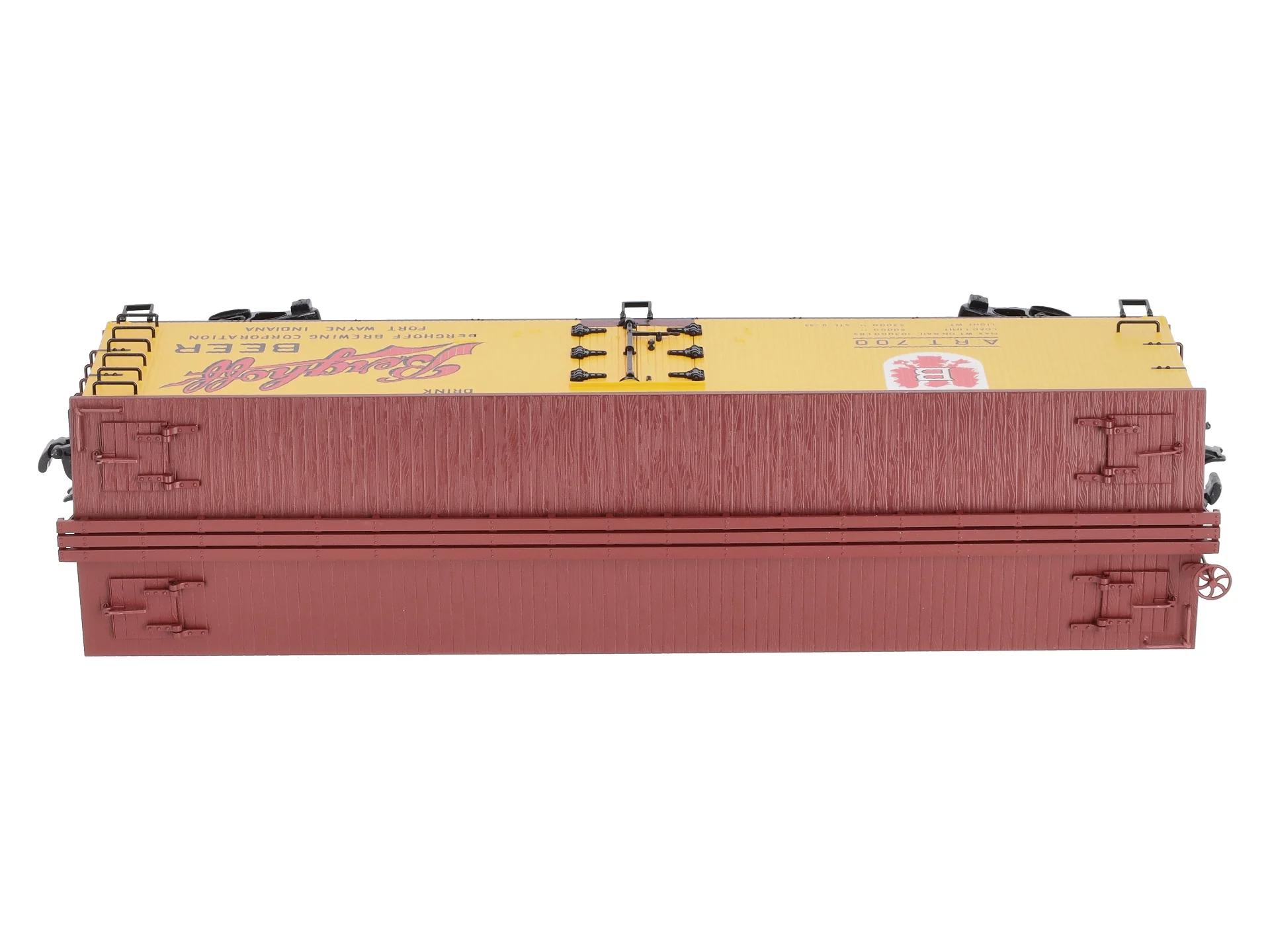 Atlas 8185-1 O Gauge 40' Wood Reefer Berghoff Beer #700 LN/Box - Image 4