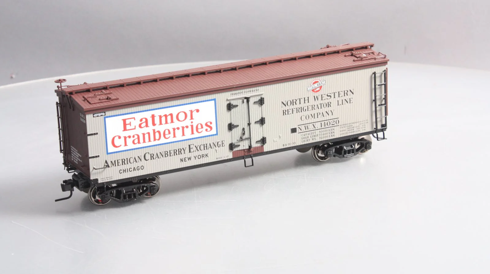 Atlas 9117-1 O Eatmor Cranberries Woodside Refrigerator Car (2 Rail) LN/Box - Image 6