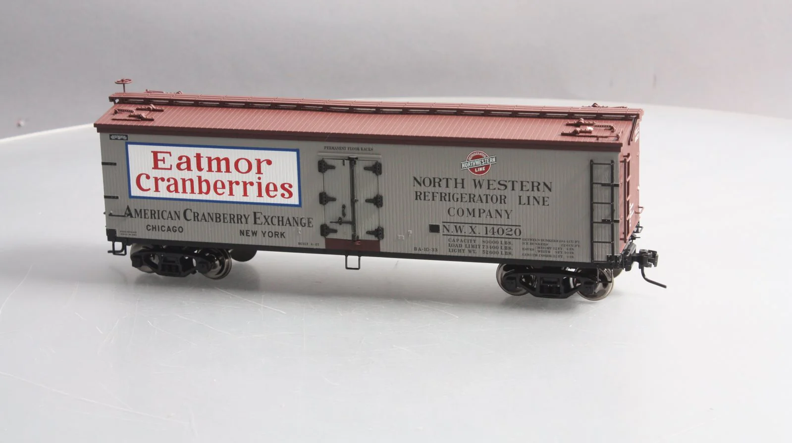 Atlas 9117-1 O Eatmor Cranberries Woodside Refrigerator Car (2 Rail) LN/Box - Image 7
