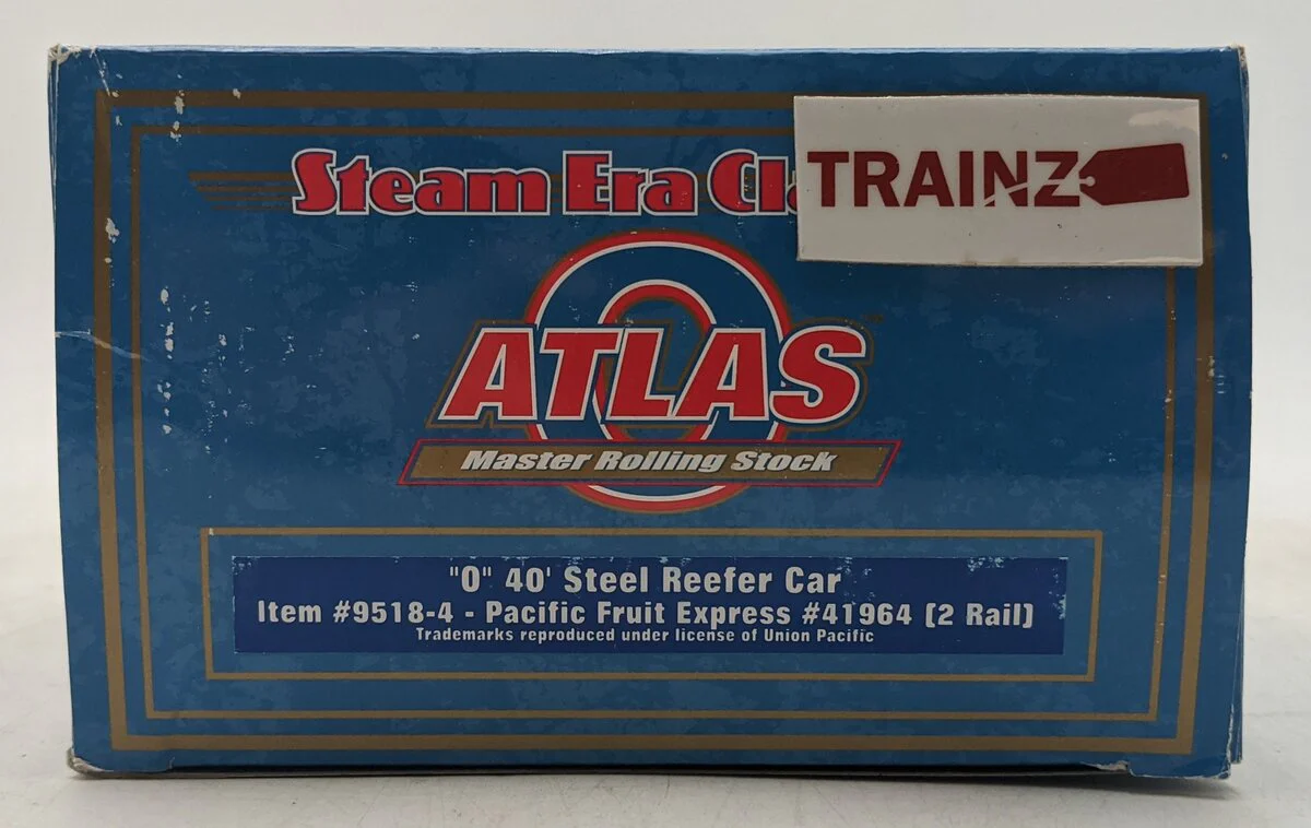 Atlas 9518-4 O Pacific Fruit Express 40' Steel Reefer Car #41964 (2-Rail) LN/Box - Image 4