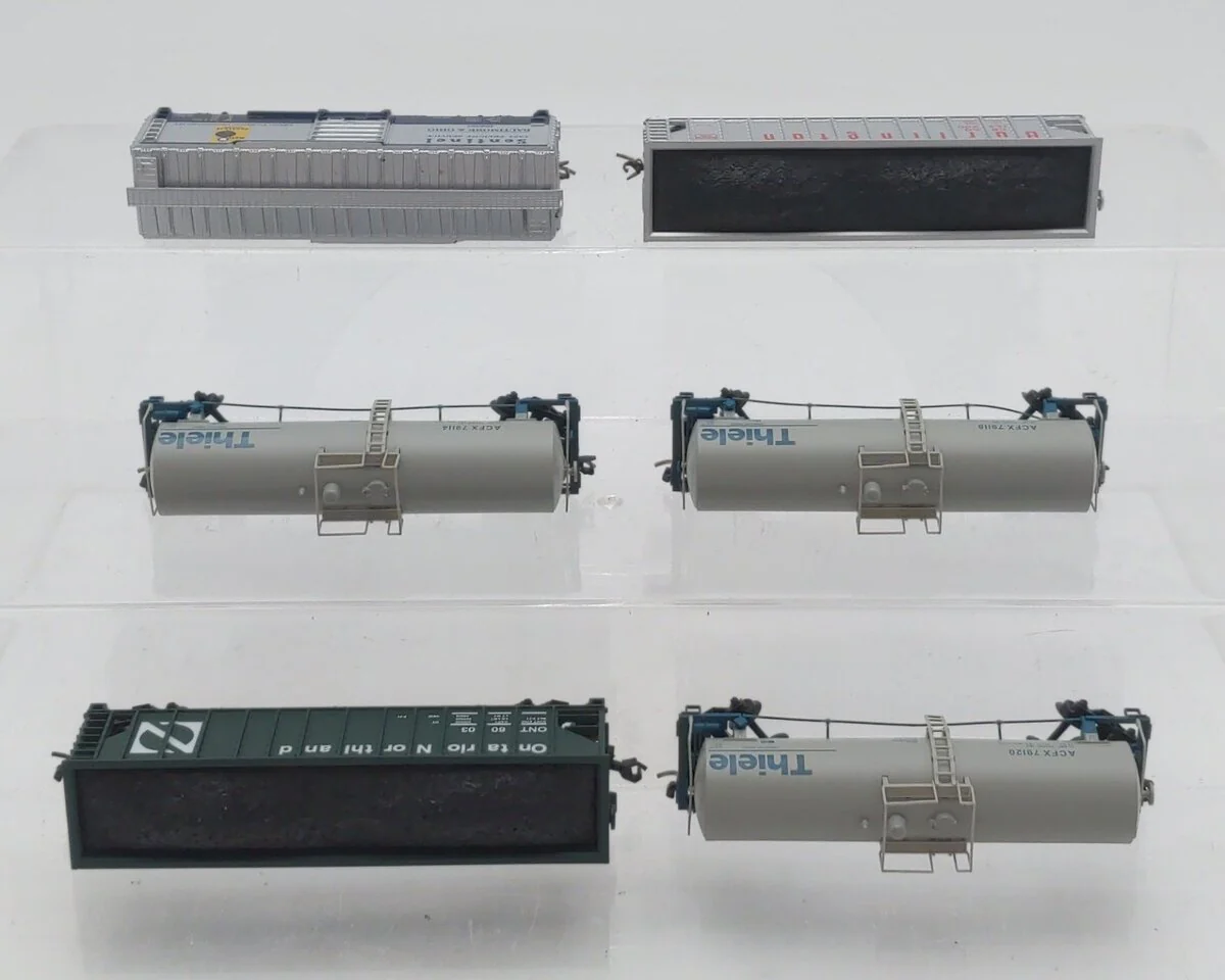 Atlas N Assorted Freight Cars: 163200, 466083, 79118, 79114, 79120, 6003 [6] EX - Image 3