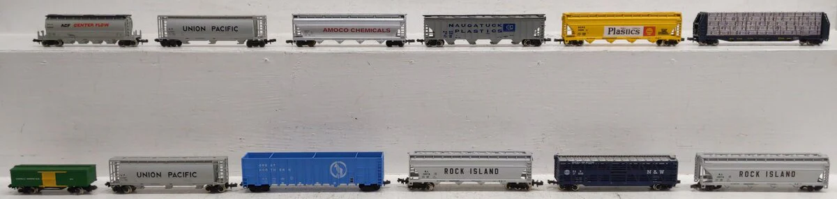 Atlas & Other N Scale Assorted Freight Cars [12] EX - Image 2