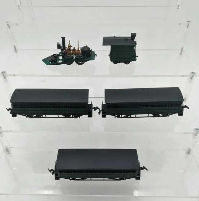 Bachmann 00640 HO Scale John Bull Historic Steam Passenger Train Set EX