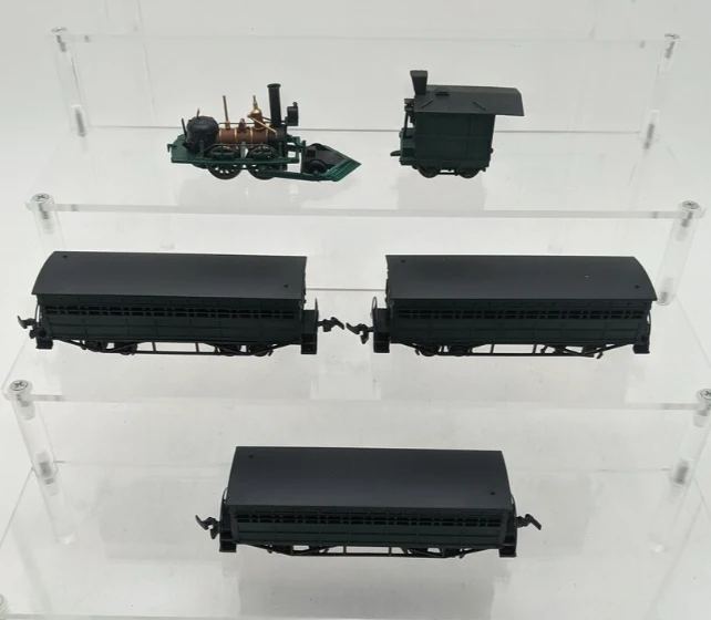 Bachmann 00640 HO Scale John Bull Historic Steam Passenger Train Set EX - Image 4