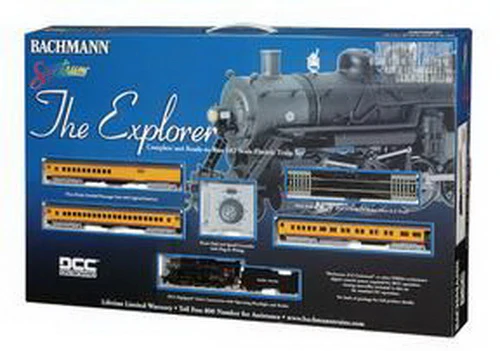 Bachmann 01308 HO Santa Fe 2-8-0 The Explorer Steam Passenger Set NIB