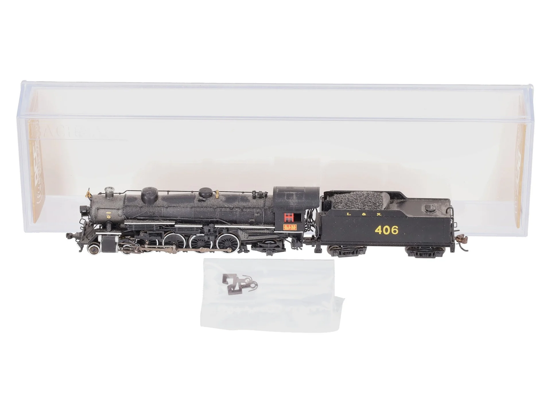 Bachmann 53452 N LN 4-8-2 Light Mountain Steam Loco with DCC Sound Value #406 EX/Box