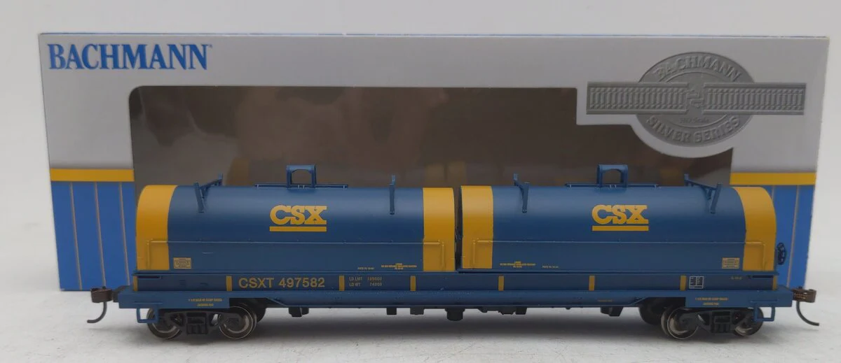 Bachmann 71402 HO CSX 55' Steel Coil Car with Load #497582 LN/Box