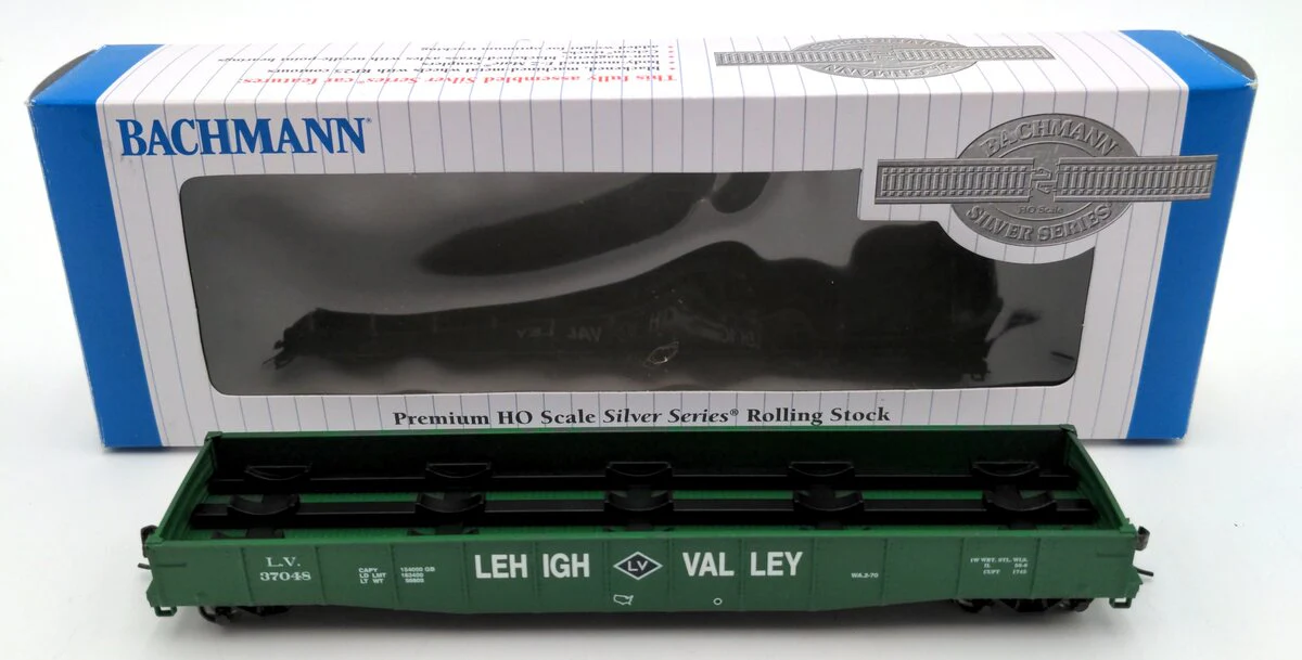 Bachmann 71908 HO Lehigh Valley 50'6" Drop End Gondola #37048 LN/Box
