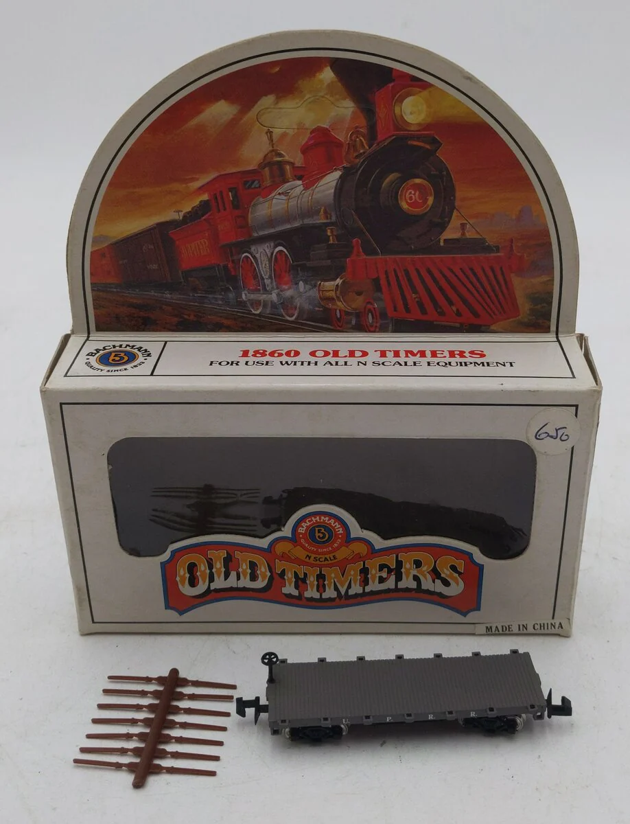 Bachmann 75151 N Union Pacific 34' Old Time Flatcar w/Metal Wheels LN/Box