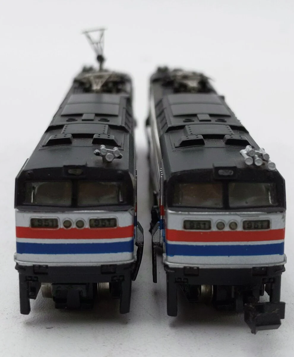Bachmann 951 N Scale Amtrak E60CP Electric Locomotives [2] VG - Image 5