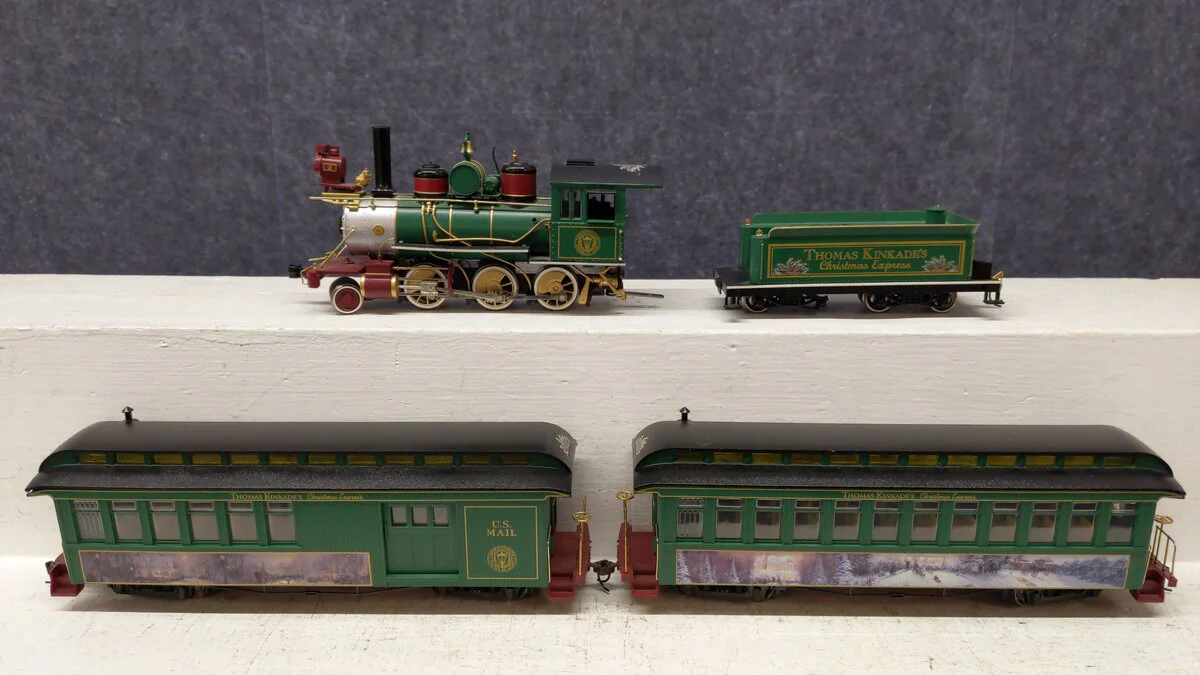 Bachmann HO Scale Thomas Kinkade's Christmas Express Steam Loco Set #2 VG