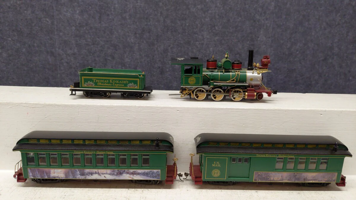 Bachmann HO Scale Thomas Kinkade's Christmas Express Steam Loco Set #2 VG - Image 2