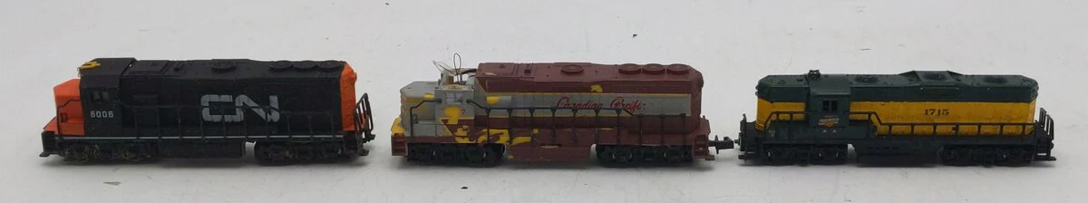 Bachmann N Scale Assorted Diesel Locomotives #6006,6007,1715 [3] VG