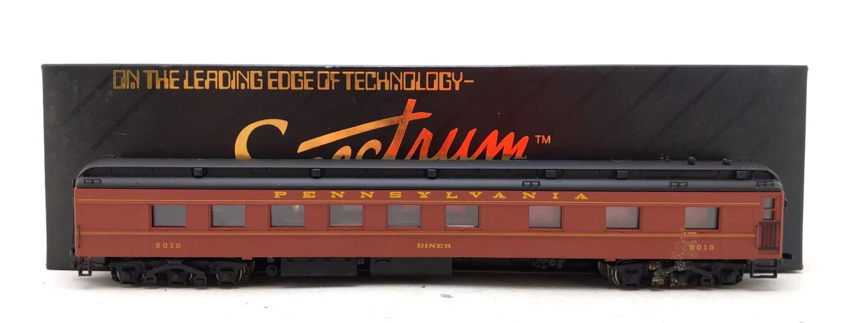 Bachmann Spectrum 89014 HO Scale Pennsylvania Railroad Diner Car #8019 EX/Box
