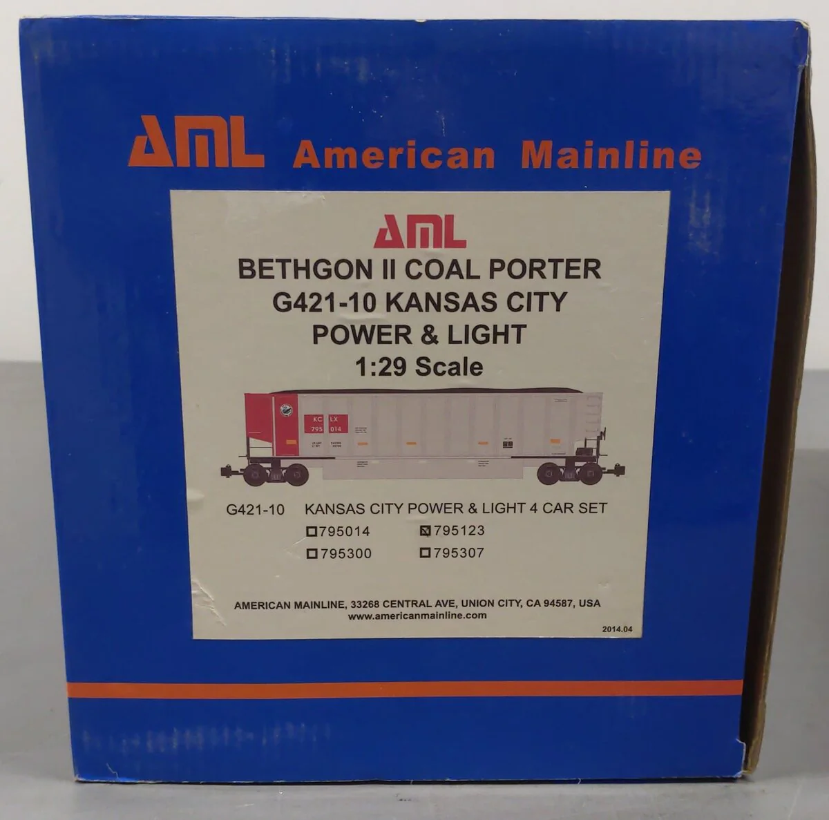 Bethgon G421-10 2 Kansas City Power and Light Coal Porter 1:29 Scale EX/Box - Image 8