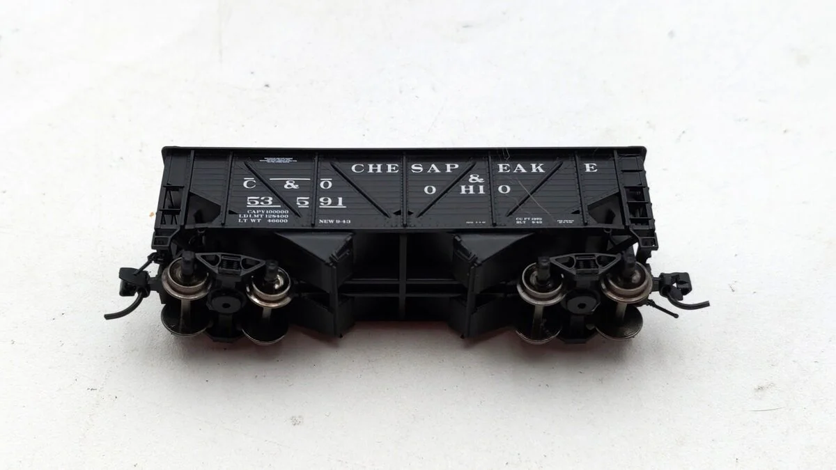 Bluford Shops 63013 N Scale C&O 2-Bay War Emergency Composite Hopper #53591 NIB - Image 2