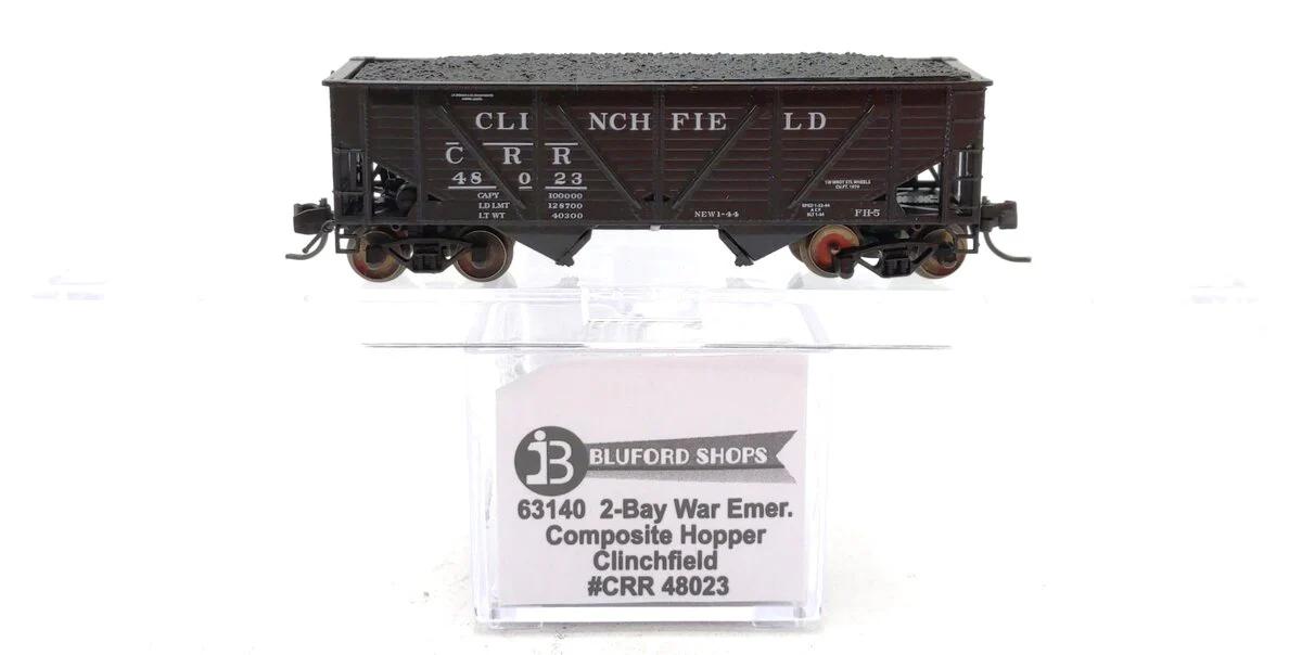 Bluford Shops 63140 N Clinchfield 2-Bay War Emergency Composite Hopper #48023 LN/Box