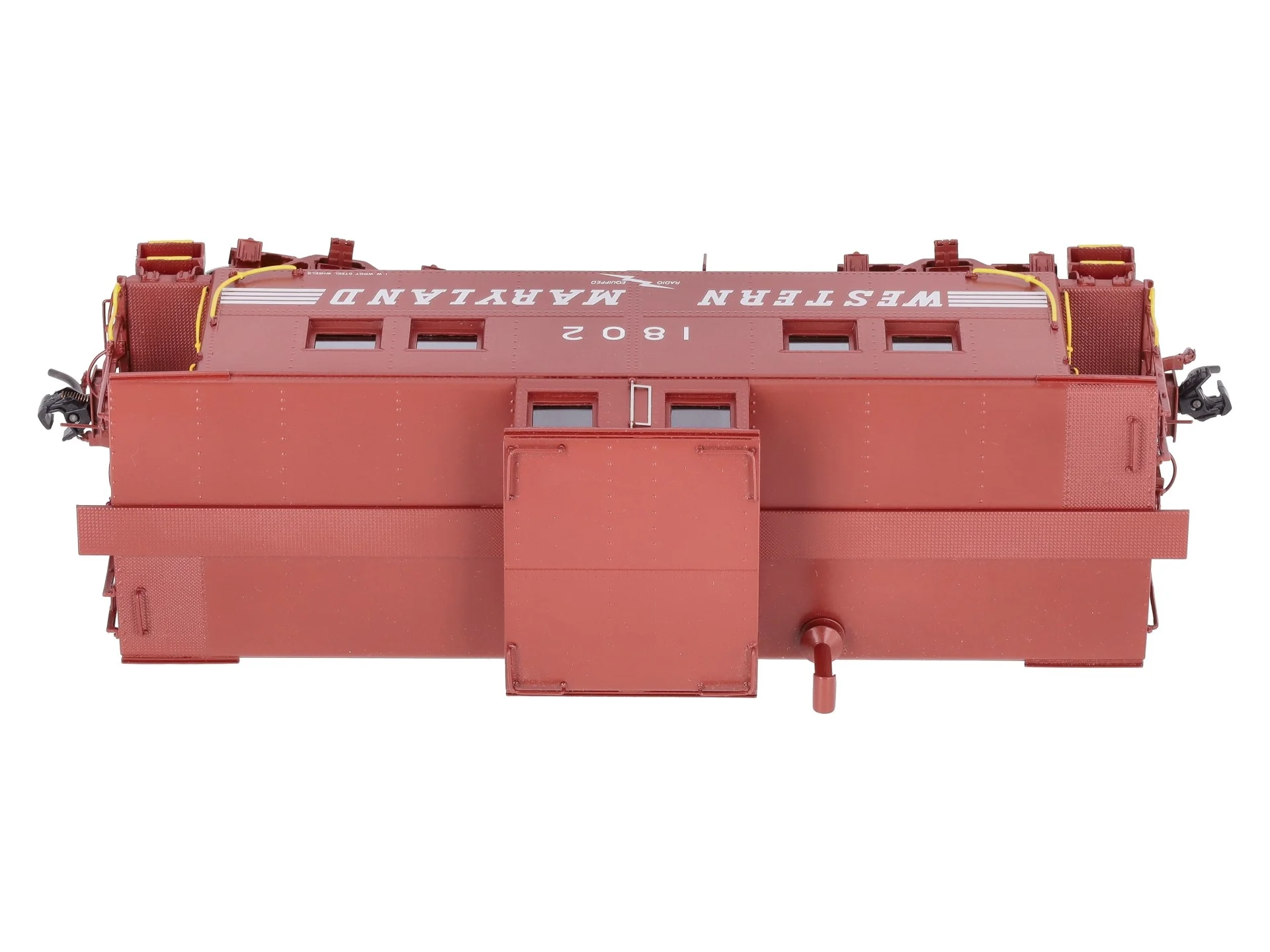 Boo-Rim Precision O Brass Western Maryland Steel Caboose #1802 (2-Rail) LN/Box - Image 5