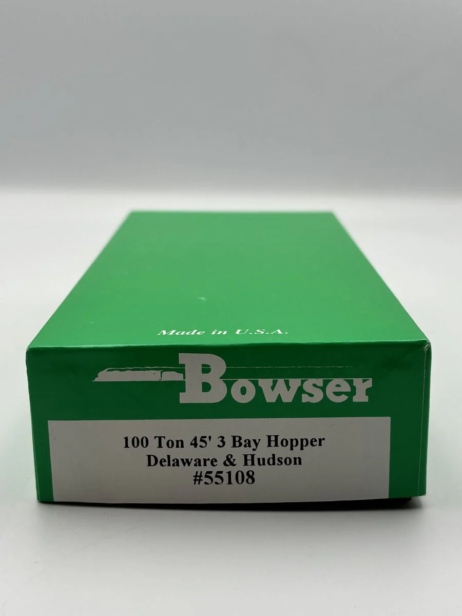 Bowser 55108 HO 100 Ton 45' 3 Bay Hopper Delaware & Hudson - Image 3