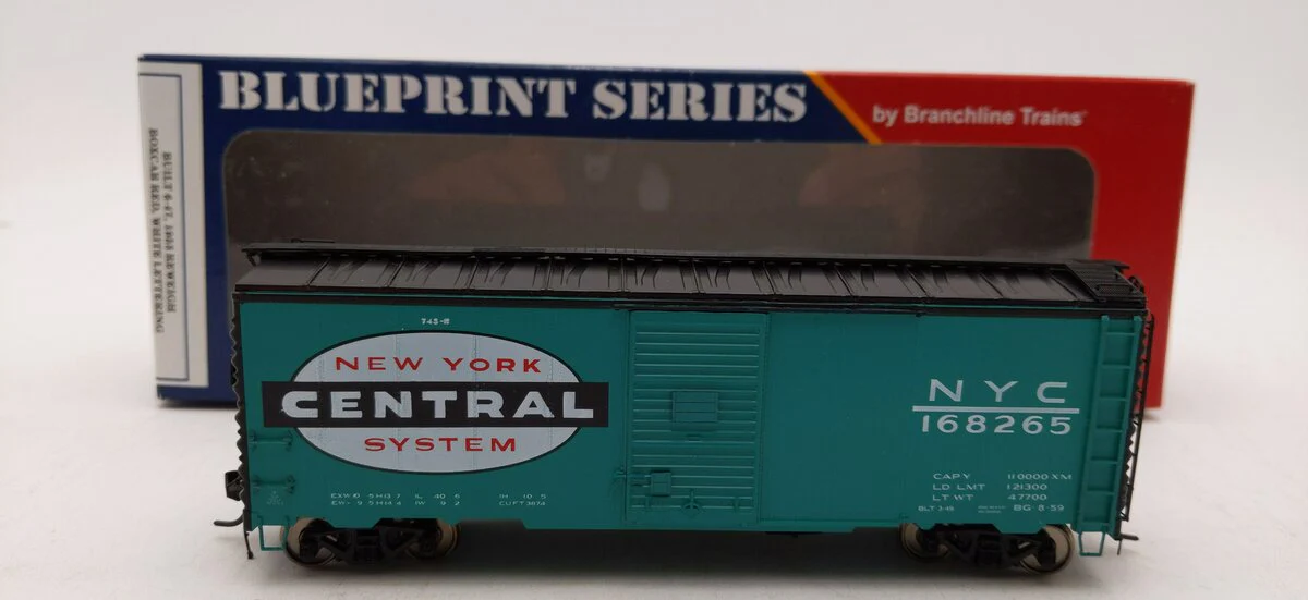 Branchline Trains 114272 HO Scale NYC Boxcar #168265 LN/Box
