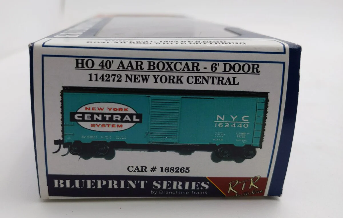 Branchline Trains 114272 HO Scale NYC Boxcar #168265 LN/Box - Image 4