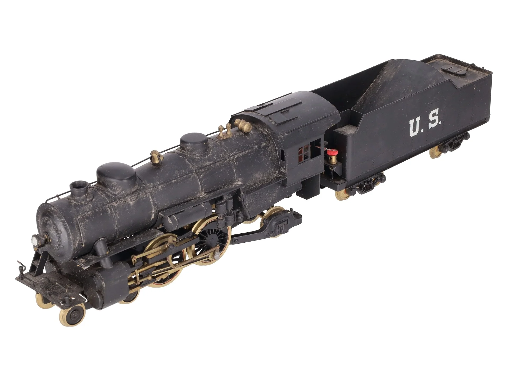 Brass O Gauge 2-Rail 4-4-2 Atlantic Locomotive And Tender VG - Image 4