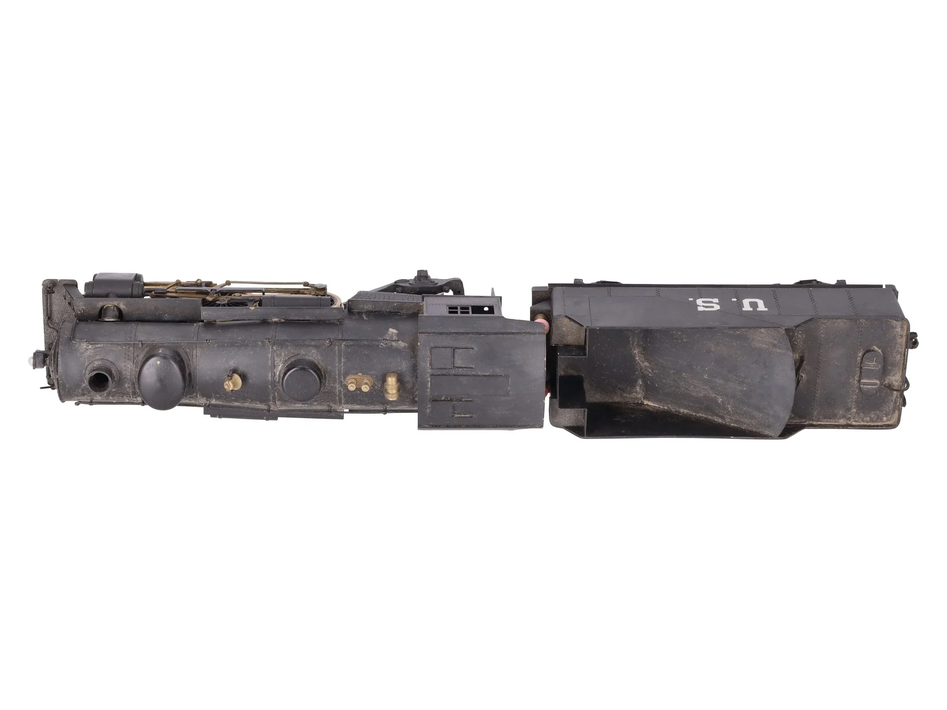 Brass O Gauge 2-Rail 4-4-2 Atlantic Locomotive And Tender VG - Image 5