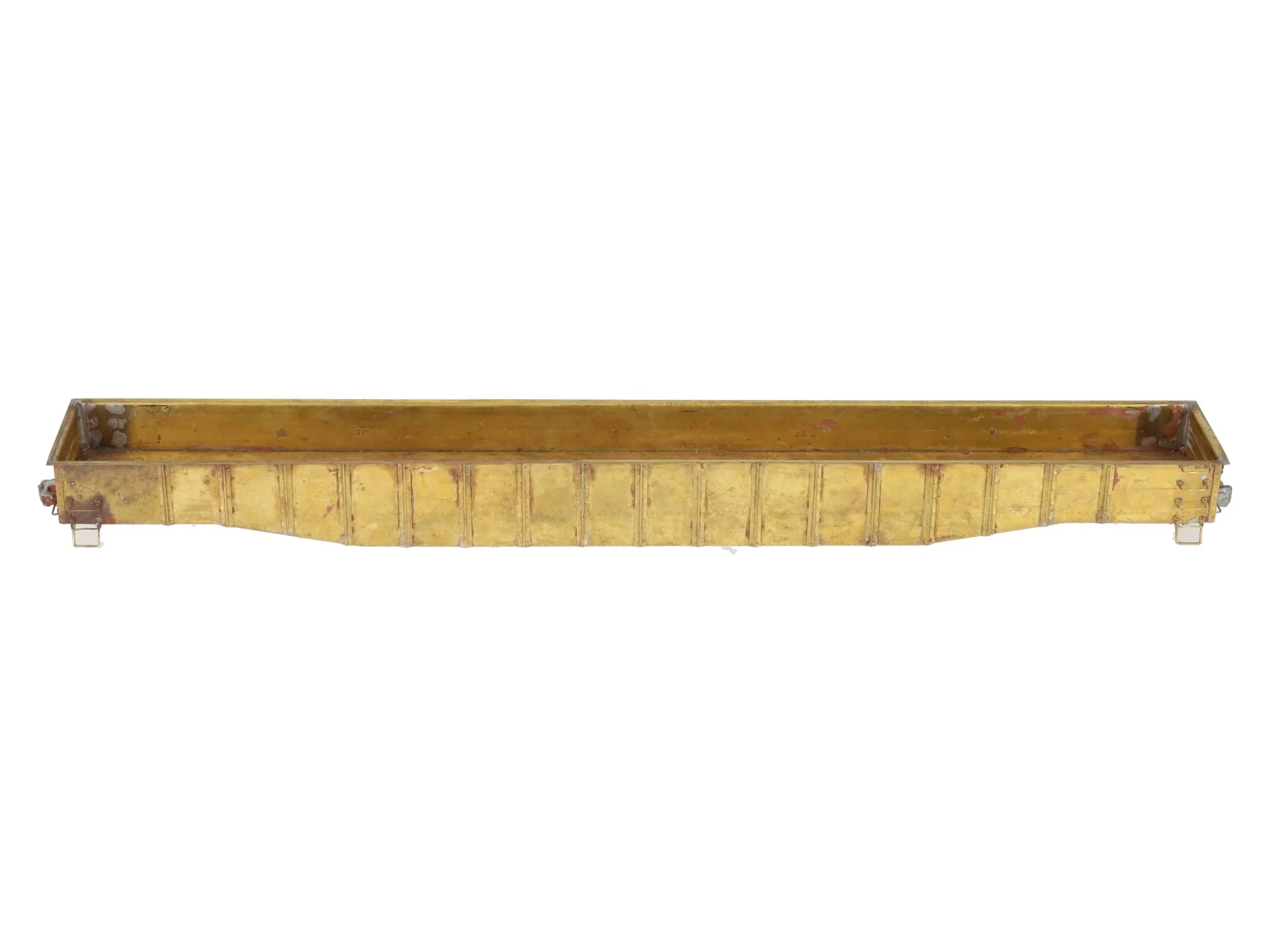 BRASS O Gauge Undecorated Steel Mill 52' Gondola VG - Image 6