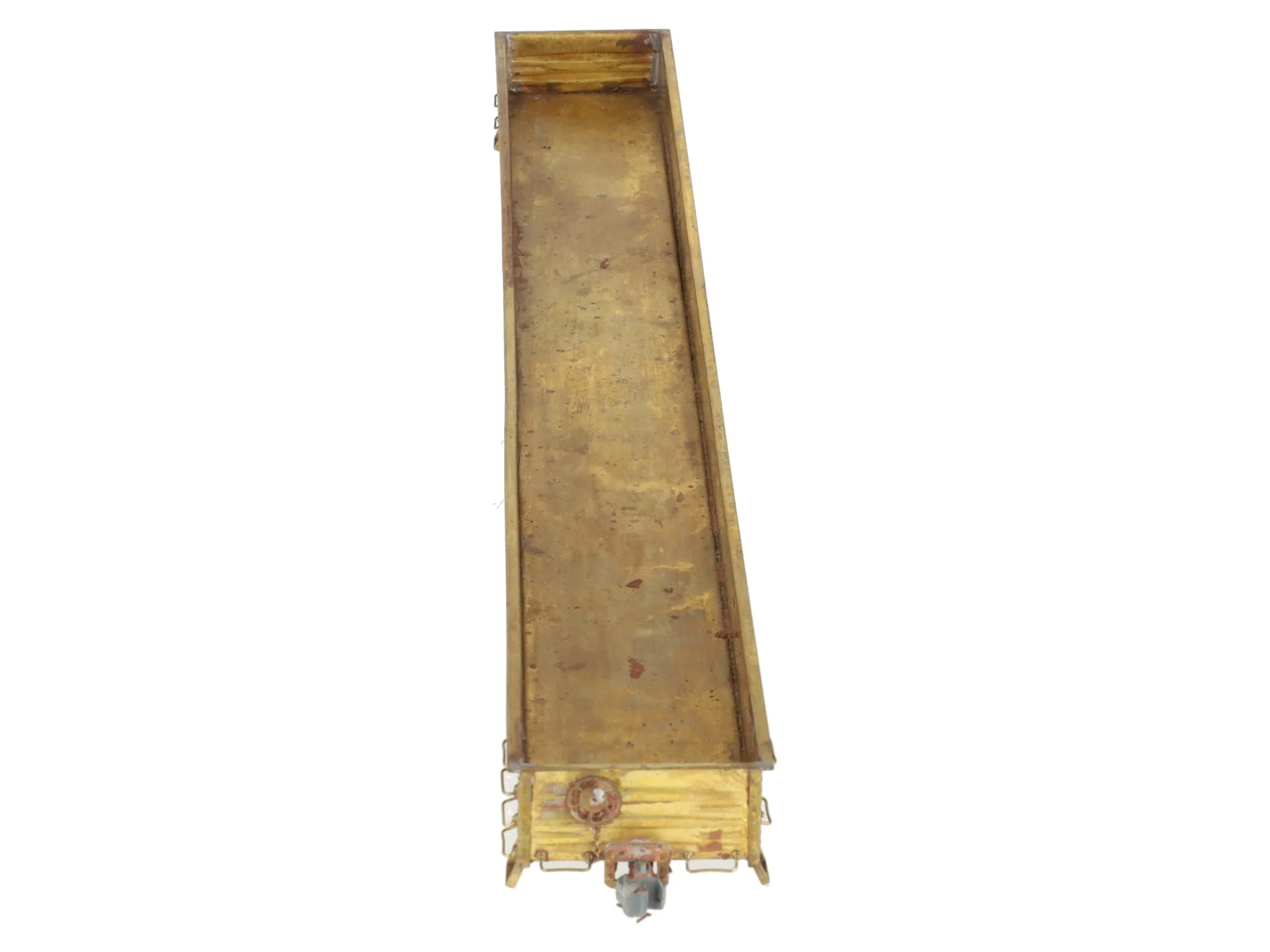 BRASS O Gauge Undecorated Steel Mill 52' Gondola VG - Image 8