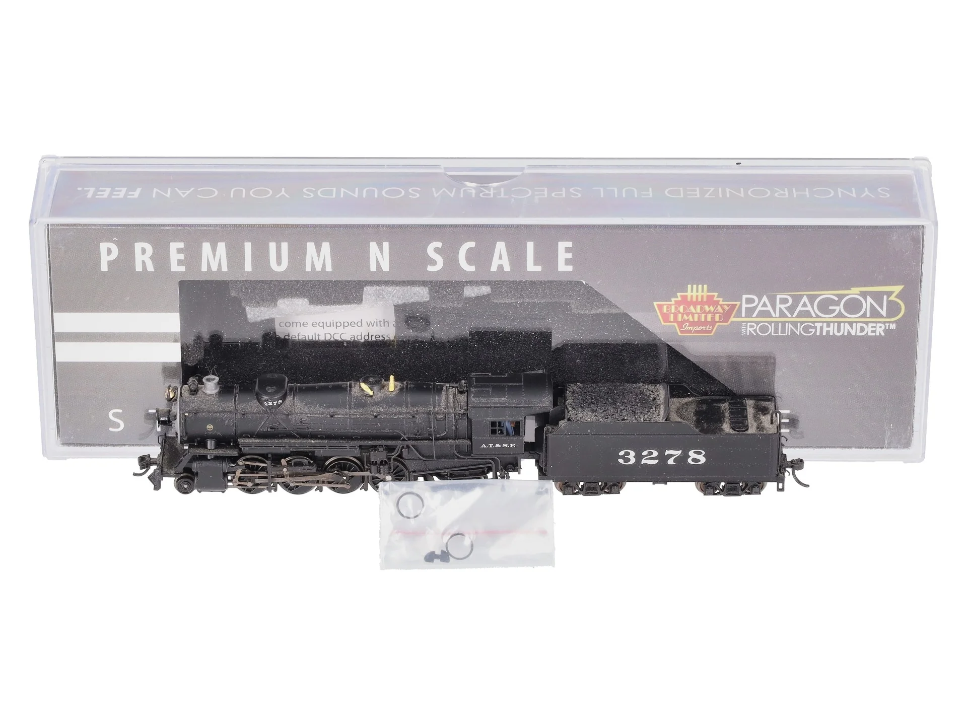 Broadway Limited 5950 N Santa Fe USRA Heavy Mikado Steam Loco Sound/DCC #3278 EX/Box