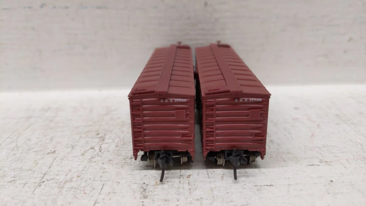 Broadway Limited 7277 N Delaware & Hudson 40' Steel Boxcar (Pack of 2) LN/Box - Image 5