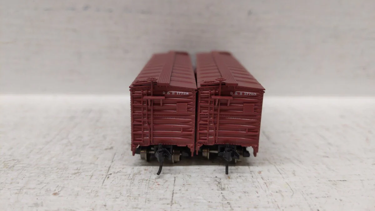 Broadway Limited 7277 N Delaware & Hudson 40' Steel Boxcar (Pack of 2) LN/Box - Image 6