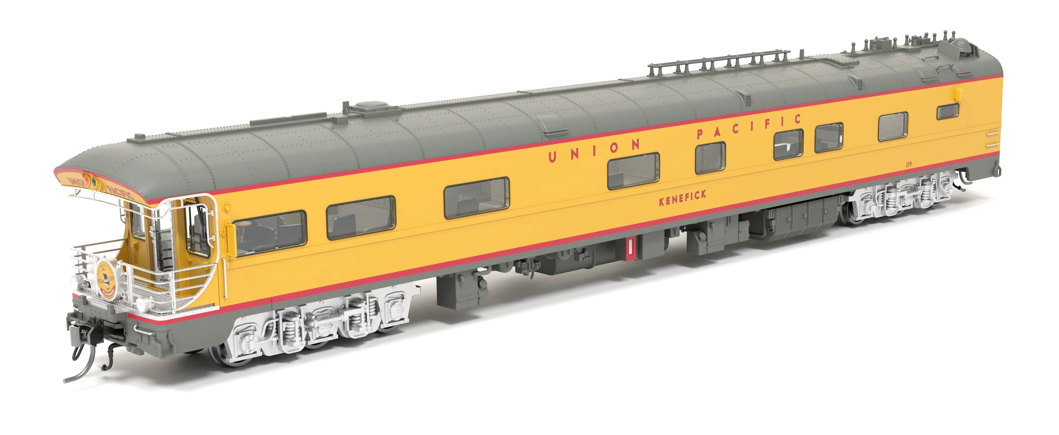 Broadway Limited 9017 HO UP UP Business Car Missouri Bicentennial Drumhead #119