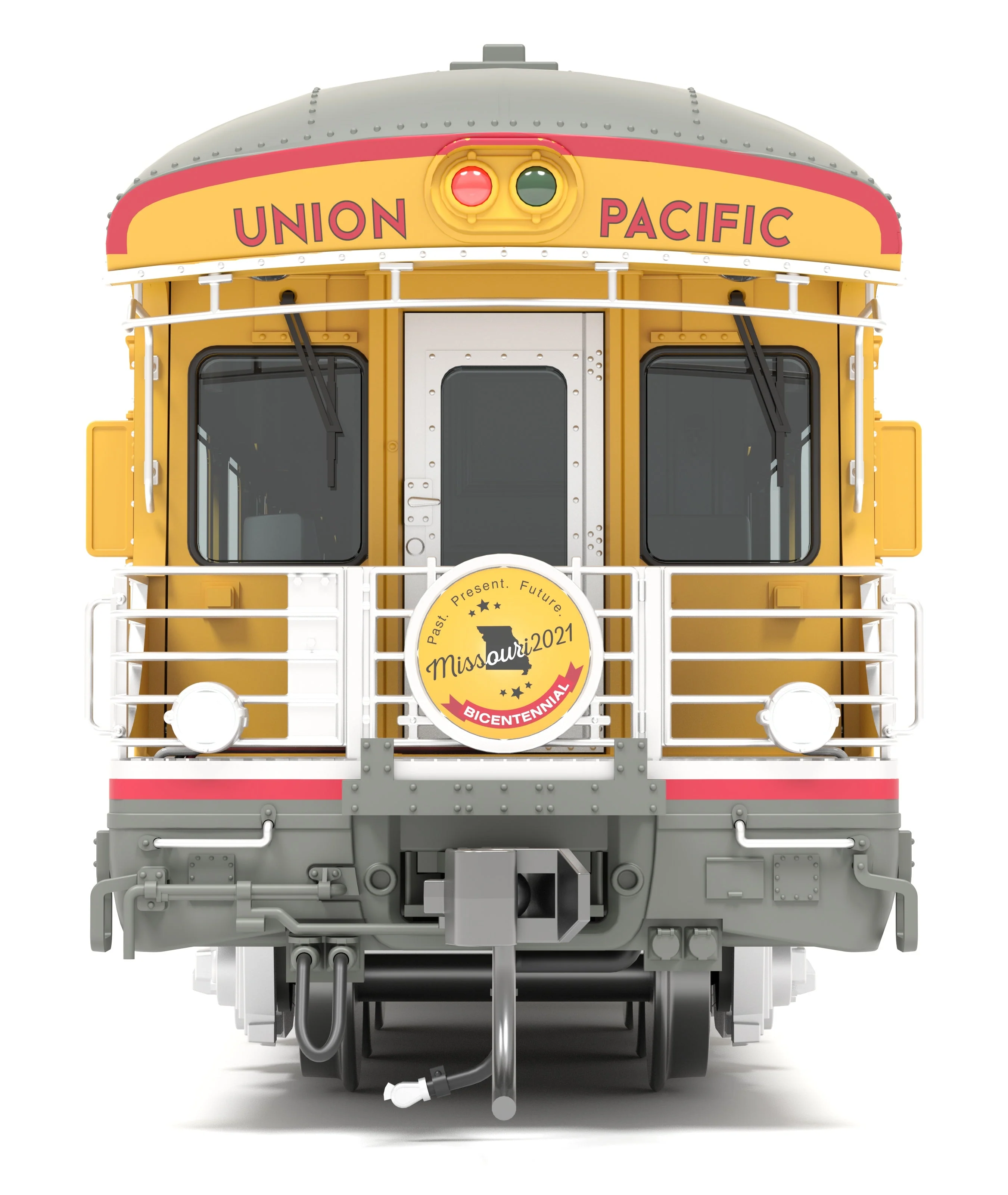 Broadway Limited 9017 HO UP UP Business Car Missouri Bicentennial Drumhead #119 - Image 7