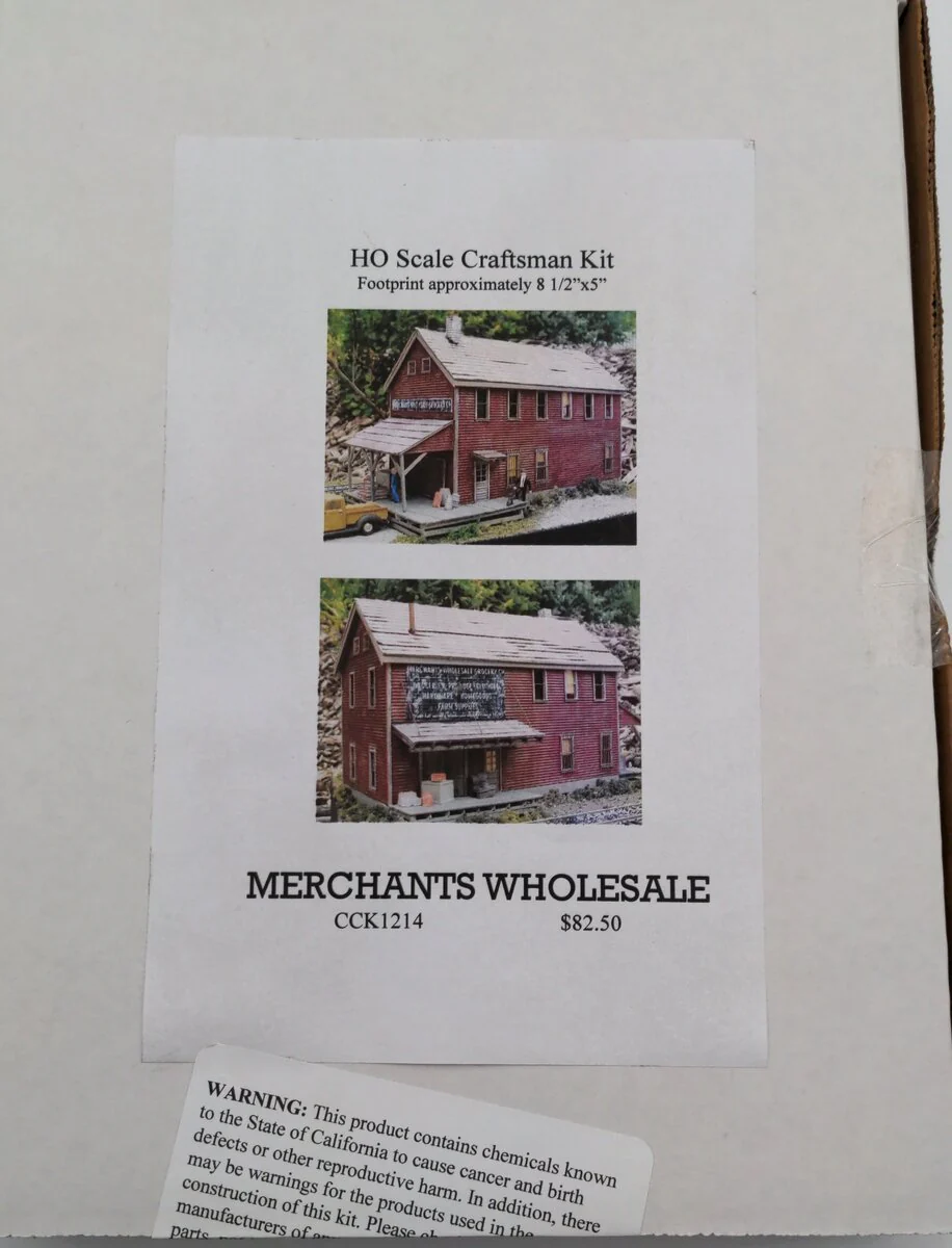 Carolina Craftsman CCK1214 HO Scale Merchants Wholesale Building Kit