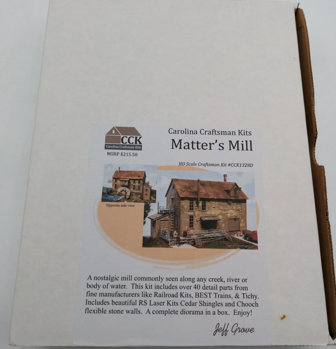 Carolina Craftsman CCK1328D HO Scale Matter's Mill Builders Kit