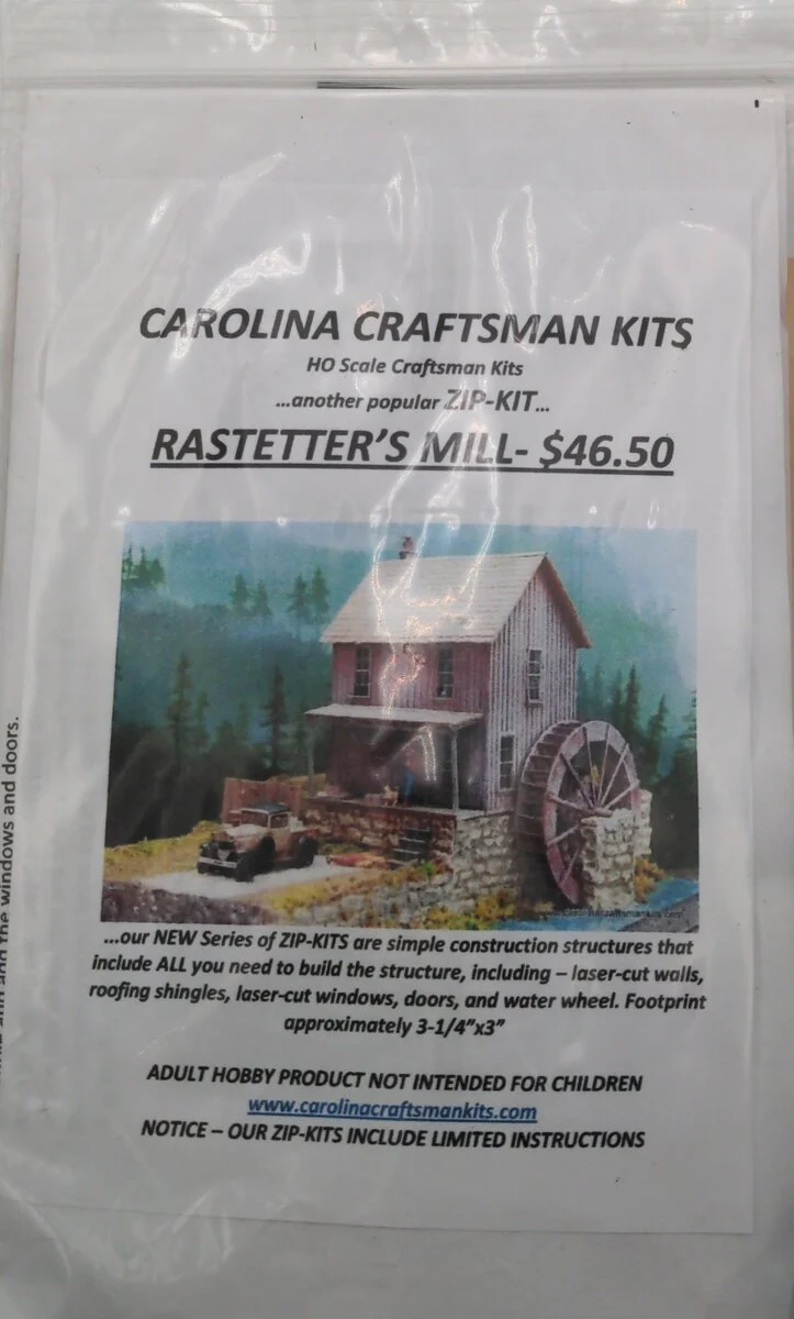 Carolina Craftsman HO Rastetter's Mill Zip Building Kit