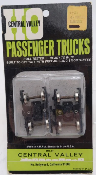 Central Valley Models T-31 HO 4-Wheel Passenger Wheel (Set of 2) - Image 2