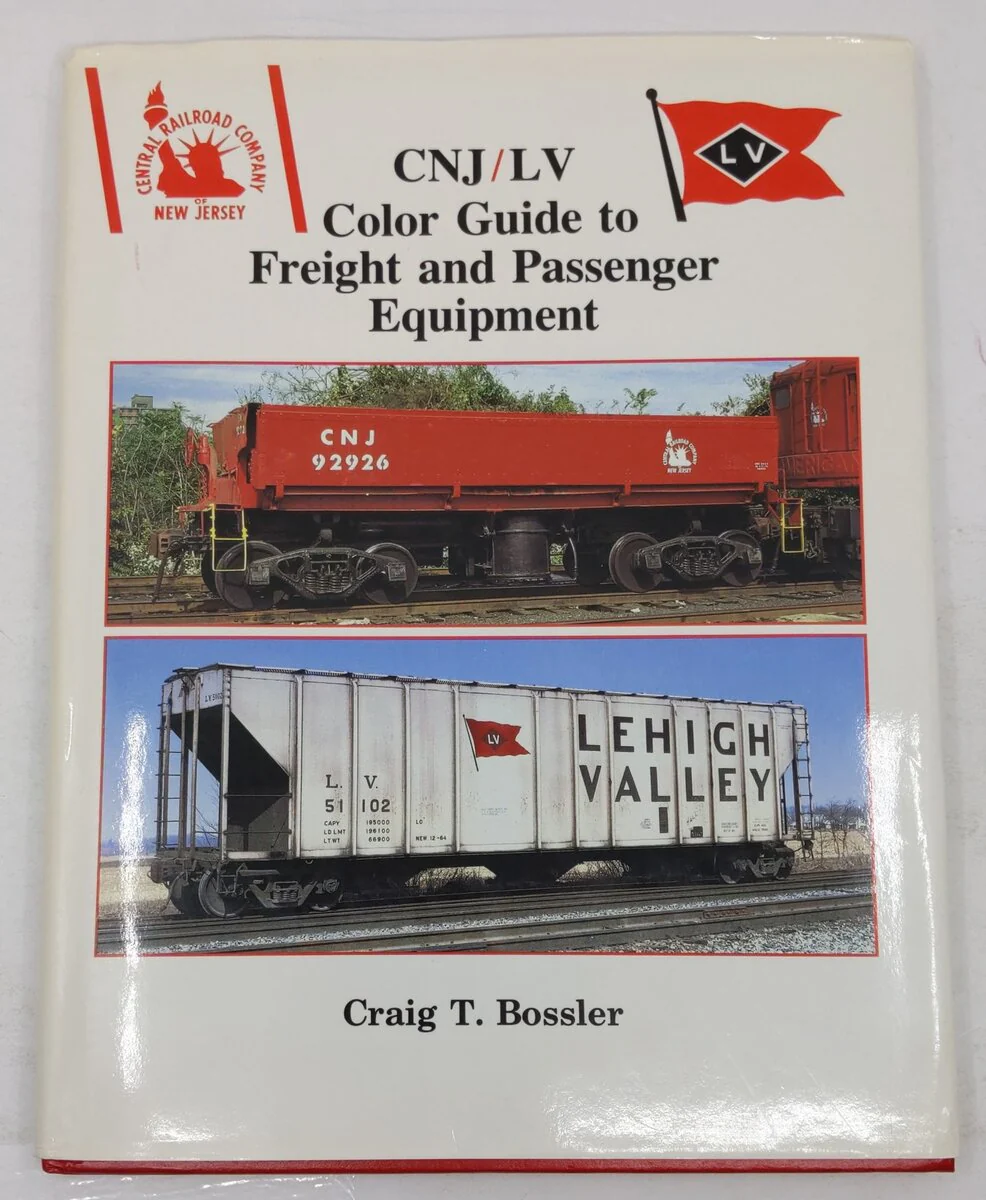 CNJ/LV Color Guide to Freight and Passenger Equipment Hardcover Book VG