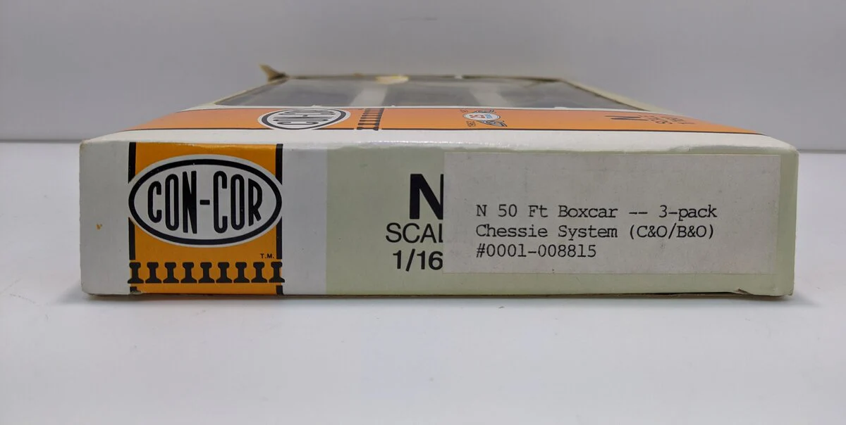 Con-Cor 0001-008815 N Chessie System 50' Boxcars (Pack of 3) EX/Box - Image 3