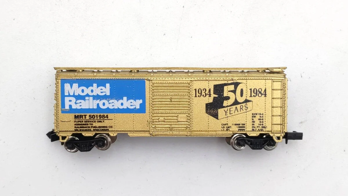 Con-Cor 8305MR N Scale Model Railroader 50th Anniversary Box Car #501984 EX