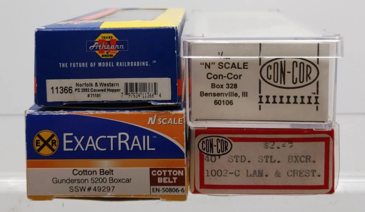 Con-Cor/Athearn/Exactrail N Custom Freight Cars #71151,49297,X4031,1017 [4] EX/Box - Image 7