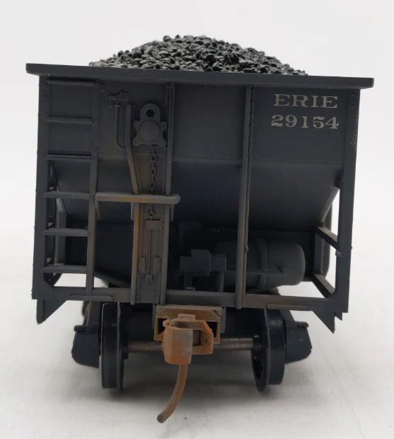 Custom Weathered O Scale 2-Rail Erie Wooden 2-Bay Hopper Car #29154 VG - Image 2