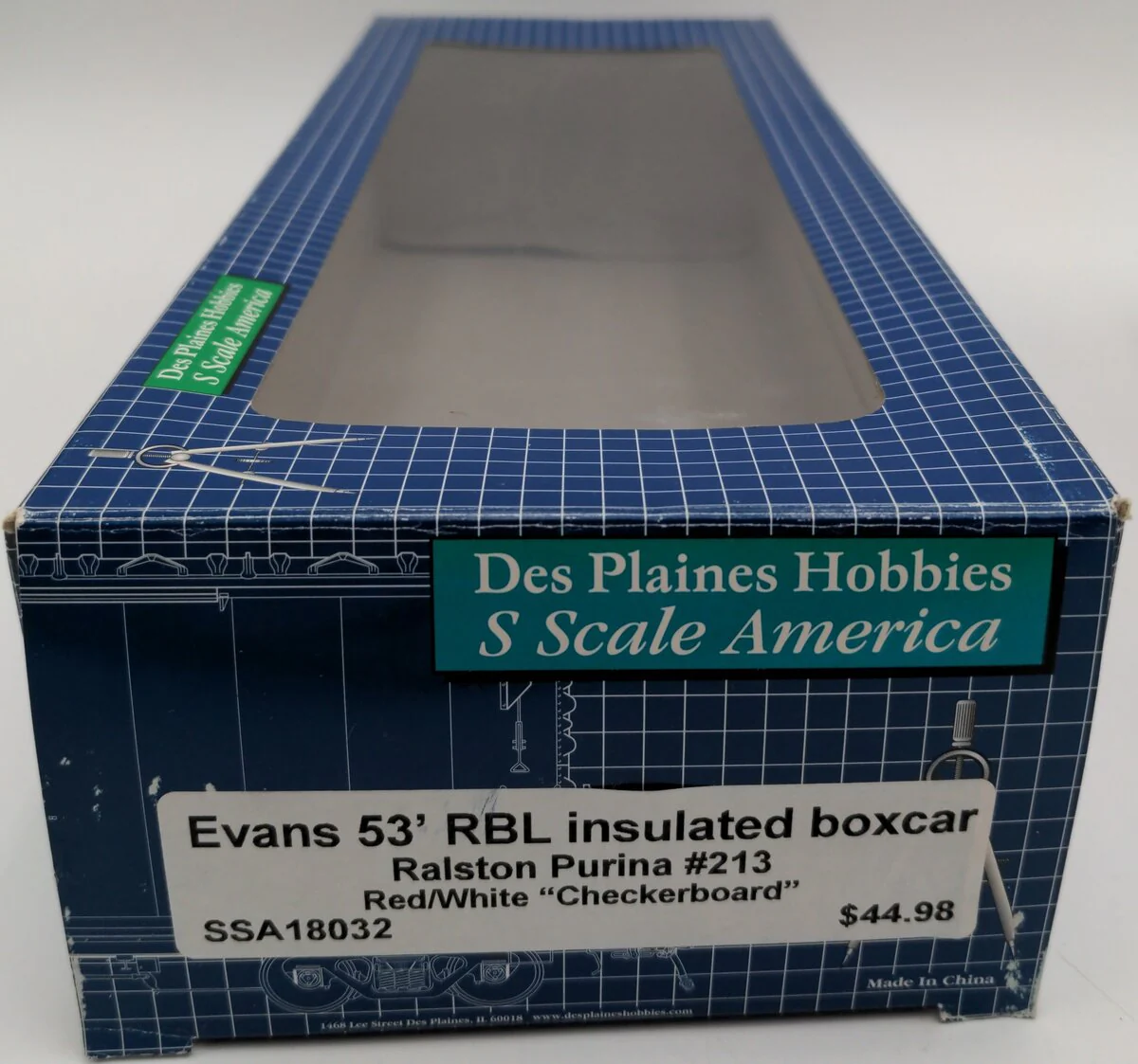 Des Plaines Hobbies SSA18032 S Scale RPCX Insulated Boxcar #213 EX/Box - Image 8