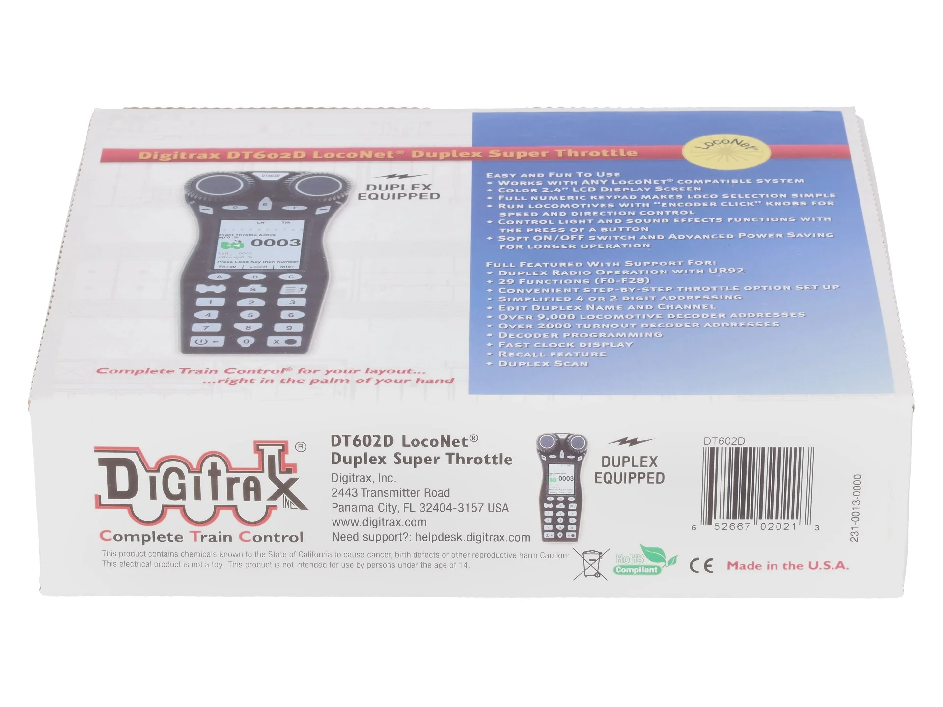 Digitrax DT602D LocoNet Advanced Duplex Super Throttle EX/Box - Image 4