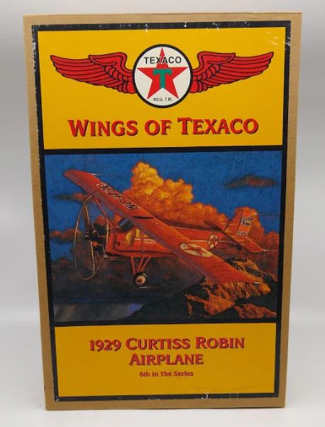 Ertl H122 1929 Wings Of Texaco Curtiss Robin Die Cast Replica Airplane Coin Bank MT/Box