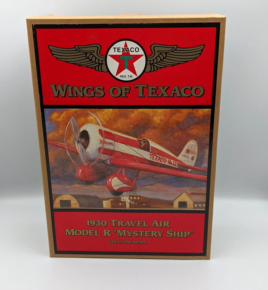 Ertl H501 1:30 Wings Of Texaco #5 - 1930 Travel Air Mystery Ship Airplane Bank NIB