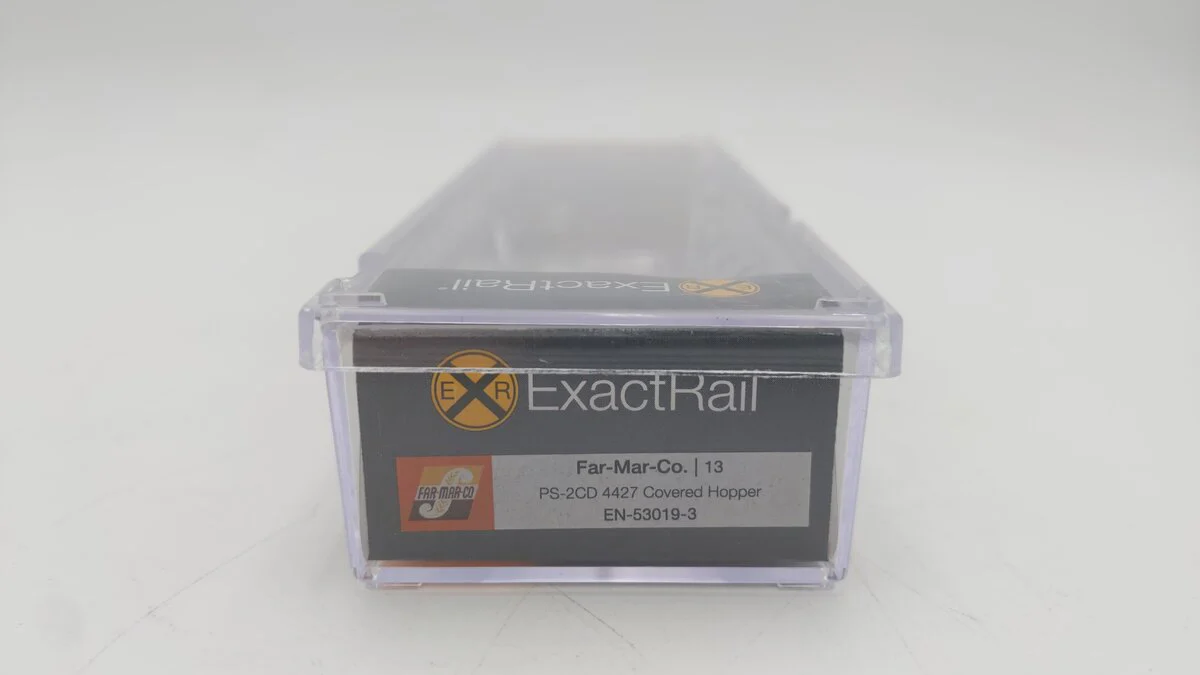 ExactRail EN-53019-3 N Scale Far-Mar Co. Covered Hopper Car #13 LN/Box - Image 8