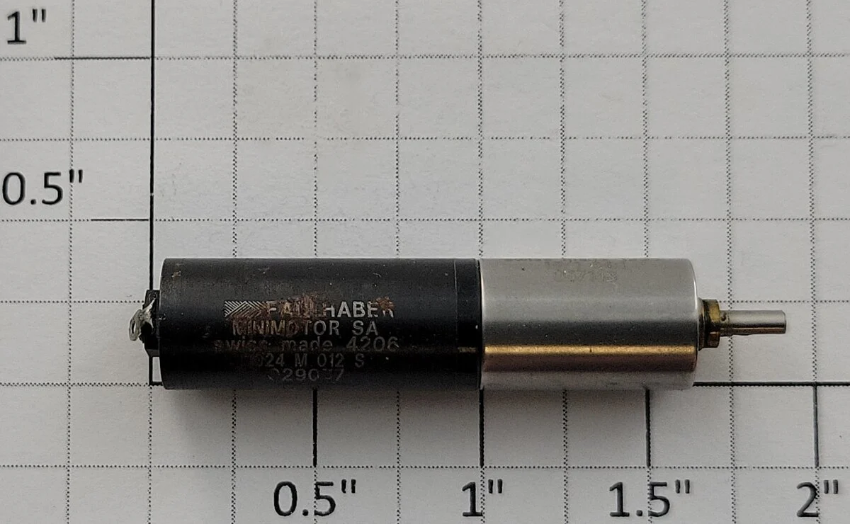 Faulhaber 029077 12-Volt DC Can Motor with Gearhead